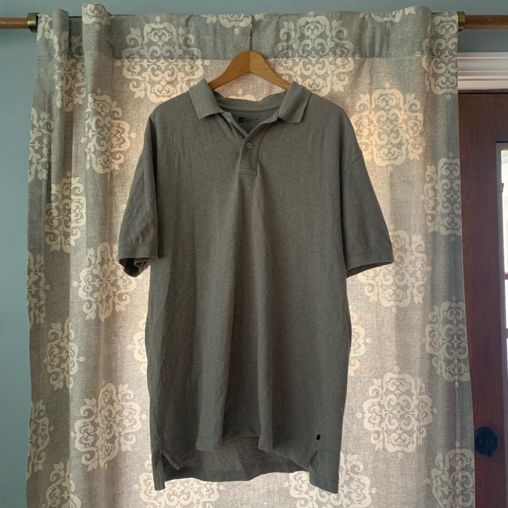 GAP Grey Basic Polo Short Sleeve